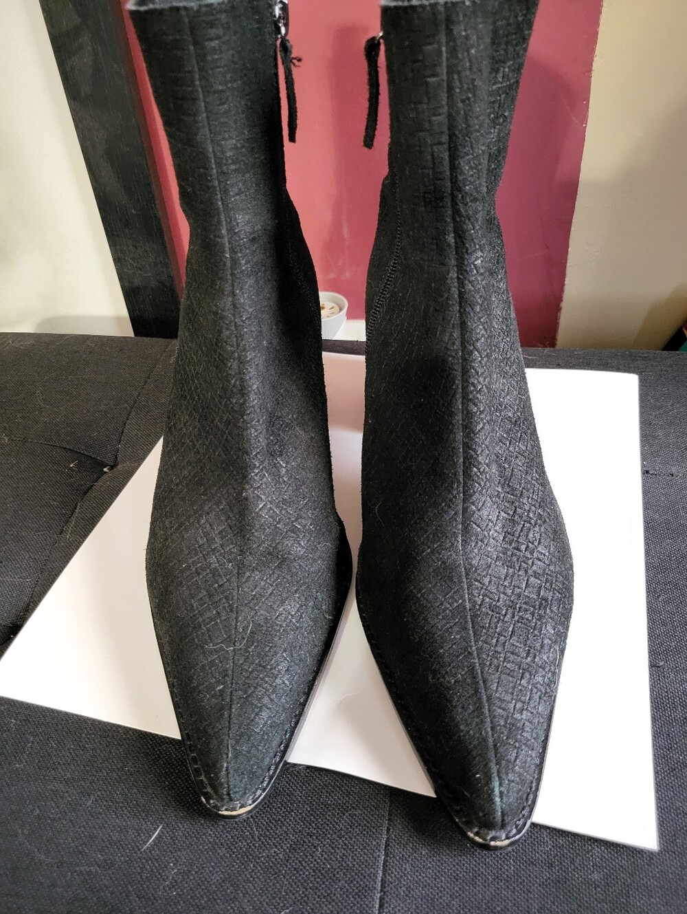 Kelsi Dagger Mid-Height Ankle Boots Island Black - SZ 9.5 - Picture 2 of 8